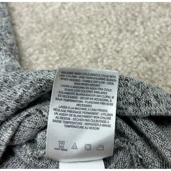 Chelsea & Violet Sweater Womens XS Gray Pullover Crochet Bohemian Boxy Ladies - Picture 13 of 13